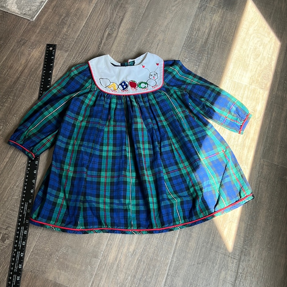 Vintage Rare Editions ABC caterpillar long sleeve dress